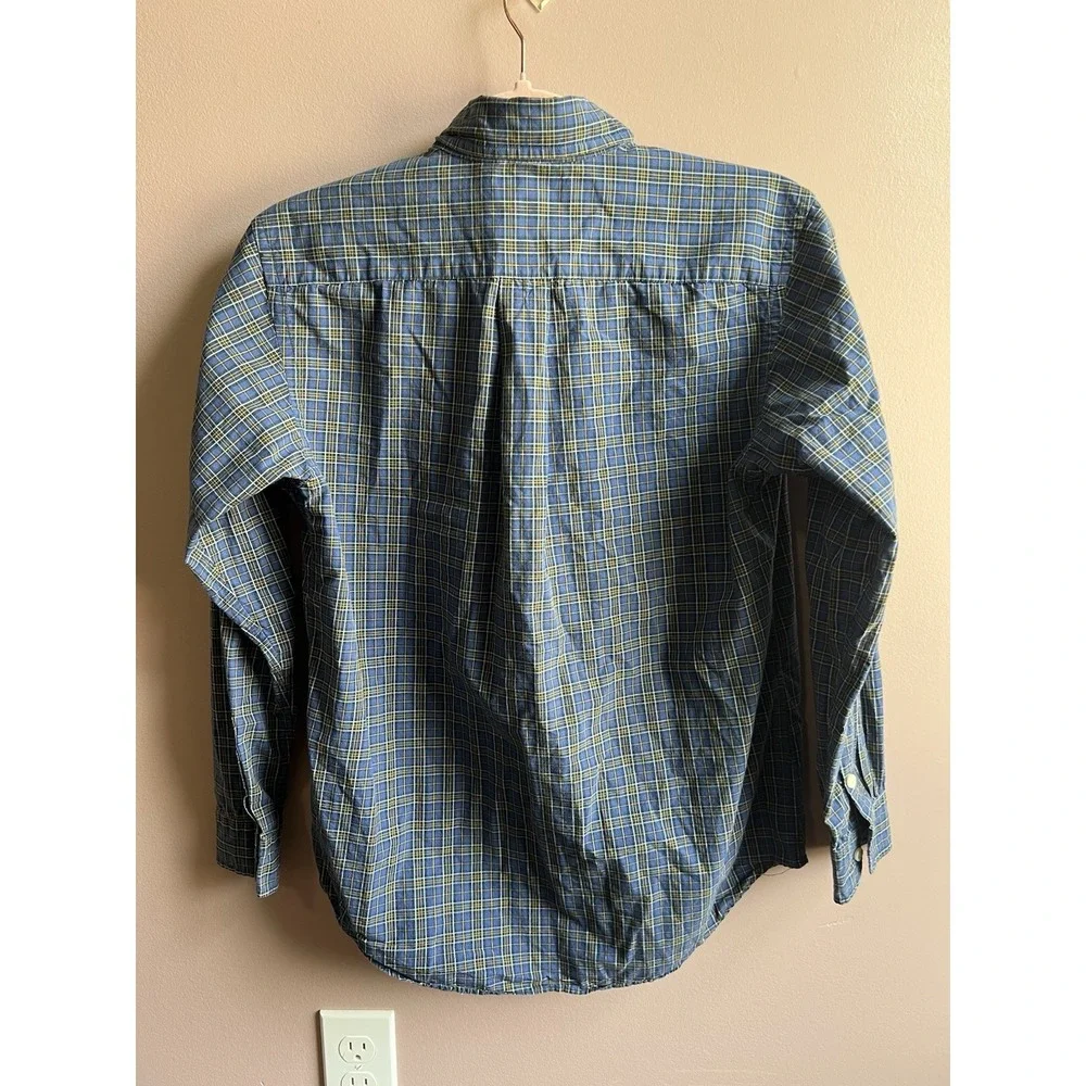 Ralph Lauren Youth Boys Button Down Shirt Plaid‎ Size Large (14-16)